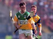 9 August 1998; Johnny Pilkington of Offaly in action against Jamesie O'Connor of Clare during the Guinness All-Ireland Senior Hurling Championship semi-final match between Offaly and Clare at Croke Park in Dublin. Photo by David Maher/Sportsfile