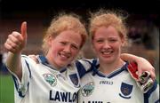 6 September 1998. Sisters Geraldine and Martina O'Ryan of Waterford folowing the All-Ireland Senior Ladies Football Championship Semi-Final match between Waterford and Mayo at Dungarvan in Waterford. Photo by Ray McManus/Sportsfile