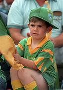 2 July 1995; A young Meath supporter during the Bank of Ireland Leinster Senior Football Championship semi-final match between Meath and Wicklow at O'Moore Park in Portlaoise, Laois. Photo by Brendan Moran/Sportsfile