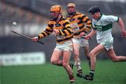 13 December 1998; Michael O'Leary of Rathnure in action against Michael Redmond of Portlaoise during the AIB Leinster Club Hurling Championship Final match between Rathnure and Portlaoise at Nowlan Park in Kilkenny. Photo by Ray McManus/Sportsfile