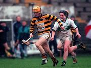 13 December 1998; Michael O'Leary of Rathnure in action against Tommy Mulligan of Portlaoise during the AIB Leinster Club Hurling Championship Final match between Rathnure and Portlaoise at Nowlan Park in Kilkenny. Photo by Ray McManus/Sportsfile