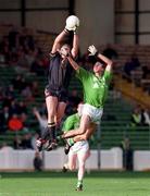 18 October 1998; Nathan Buckley of Australia in action against Brian Stynes of Ireland during the International Rules match between Ireland and Australia at Croke Park in Dublin. Photo by Brendan Moran/Sportsfile