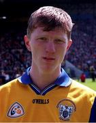 3 May 1998; Niall Gilligan of Clare ahead of the Church & General National Hurling League semi-final match between Cork and Clare at Semple Stadium in Thurles, Tipperary. Photo by Ray Lohan/Sportsfile