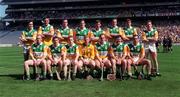9 August 1998; The Offaly team ahead of the Guinness All-Ireland Senior Hurling Championship semi-final match between Offaly and Clare at Croke Park in Dublin. Photo by Brendan Moran/Sportsfile