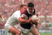 27 September 1998; Padraic Joyce of Galway in action against Eddie McCormack of Kildare during the All-Ireland Senior Football Final match between Galway and Kildare at Croke Park in Dublin. Photo by Matt Browne/Sportsfile