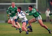22 November 1998; Padraig McKenna of Monaghan in action against Stephen Maguire of Fermanagh during the All-Ireland 'B' Football Final match between Monaghan and Fermanagh at Scotstown in Monaghan. Photo by Matt Browne/Sportsfile