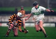 13 December 1998; Paul Codd of Rathnure in action against Tommy Mulligan of Portlaoise during the AIB Leinster Club Hurling Championship Final match between Rathnure and Portlaoise at Nowlan Park in Kilkenny. Photo by Ray McManus/Sportsfile