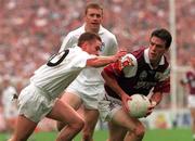 27 August 1998; Padraic Joyce of Galway in action against Eddie McCormack of Kildare during the All-Ireland Senior Football Final match between Galway and Kildare at Croke Park in Dublin. Photo by Matt Browne/Sportsfile