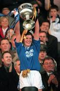 25 October 1998; Waterford captain Siobhan O'Ryan liftts the cup after the All-Ireland Senior Ladies' Football Championship Final Replay match between Waterford and Monaghan at Croke Park in Dublin. Photo by Ray McManus/Sportsfile