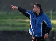 15 November 1998; Laois manager Tom Cribbin during the Church & General National Football League Round 2 match  between Laois and Mayo at  Fr. Maher Park in Graiguecullen, Laois. Photo by Brendan Moran/Sportsfile