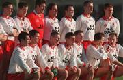 1 November 1998: The Tyrone team prior to the Church & General National League Football match between Dublin and Tyrone at Parnell Park in Dublin. Photo by Ray McManus/Sportsfile