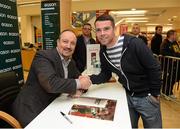 13 September 2012; Former Liverpool FC manager Rafa Benitez had a signing session for his book, Champions League Dreams, which is available from Eason stores nationwide and from easons.com. Benitez is pictured with Mark Connors, from Clondalkin, Dublin. Rafa Benitez Book Signing, Easons, O'Connell Street, Dublin. Picture credit: Brian Lawless / SPORTSFILE