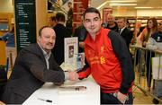 13 September 2012; Former Liverpool FC manager Rafa Benitez had a signing session for his book, Champions League Dreams, which is available from Eason stores nationwide and from easons.com. Benitez is pictured with Richard Smith, from Edenmore, Dublin. Rafa Benitez Book Signing, Easons, O'Connell Street, Dublin. Picture credit: Brian Lawless / SPORTSFILE