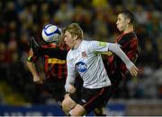 14 September 2012; Michael Rafter, Dundalk, in action against Roberto Lopes, Bohemians. FAI Ford Cup Quarter-Final, Bohemians v Dundalk, Dalymount Park, Dublin. Picture credit: Brian Lawless / SPORTSFILE