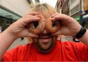 15 September 2012; Jerome Moran, from Phibsboro, Dublin, who was on hand to sell donuts from Dolly’s Donut Shop on Dublin’s Henry Street today. The Cops on Donut shops event was organised to raise funds for Special Olympics Ireland. Henry Street, Dublin. Photo by Sportsfile