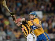 15 September 2012; Cillian Buckley, Kilkenny, in action against Patrick O'Connor, Clare. Bord Gáis Energy GAA Hurling Under 21 All-Ireland 'A' Championship Final, Clare v Kilkenny, Semple Stadium, Thurles, Co. Tipperary. Picture credit: Matt Browne / SPORTSFILE