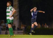 15 September 2012; Jonathan Sexton, Leinster, celebrates scoring a late drop goal to win the game. Celtic League 2012/13, Round 3, Benetton Treviso v Leinster, Stadio Mongio, Treviso, Italy. Picture credit: Stephen McCarthy / SPORTSFILE