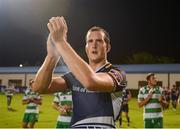 15 September 2012; Devin Toner, Leinster, following his side's victory. Celtic League 2012/13, Round 3, Benetton Treviso v Leinster, Stadio Mongio, Treviso, Italy. Picture credit: Stephen McCarthy / SPORTSFILE
