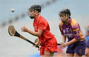16 September 2012; Aoife Murray, Cork, in action against Ursula Jacob, Wexford. All-Ireland Senior Camogie Championship Final, Cork v Wexford, Croke Park, Dublin. Photo by Sportsfile
