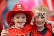 16 September 2012; Cork supporters Niamh O'Regan and Laura Hayes, from Fermoy, Co. Cork, at the game. All-Ireland Senior Camogie Championship Final, Cork v Wexford, Croke Park, Dublin. Picture credit: Matt Browne / SPORTSFILE
