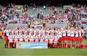 16 September 2012; The Derry squad. All-Ireland Intermediate Camogie Championship Final, Derry v Galway, Croke Park, Dublin. Picture credit: David Maher / SPORTSFILE