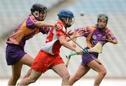 16 September 2012; Briege Corkery, Cork, in action against Catherine O'Loughlin, Wexford. All-Ireland Senior Camogie Championship Final, Cork v Wexford, Croke Park, Dublin. Photo by Sportsfile