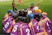 16 September 2012; The Wexford team in a huddle before the game. All-Ireland Senior Camogie Championship Final, Cork v Wexford, Croke Park, Dublin. Photo by Sportsfile