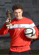 20 September 2012; Sligo Rovers' Mark Quigley who was presented with the Airtricity / SWAI Player of the Month Award for August 2012. Clarion Hotel, Co. Sligo. Picture credit: Peter Wilcock / SPORTSFILE