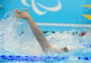 31 August 2012; Ireland's Laurence McGivern, from Rostrevor, Co. Down, competes in the men's 100m backstroke - S9 final. London 2012 Paralympic Games, Swimming, Aquatics Centre, Olympic Park, Stratford, London, England. Picture credit: Brian Lawless / SPORTSFILE
