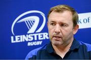 20 September 2012; Leinster skills and kicking coach Richie Murphy during a press conference ahead of their side's Celtic League 2012/13, Round 4, match against Edinburgh on Saturday. Leinster Rugby Press Conference, Leinster Rugby Offices, UCD, Belfield, Dublin. Picture credit: Stephen McCarthy / SPORTSFILE