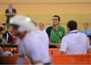 31 August 2012; Cycling coach Brian Nugent, from Cookstown, Dublin. London 2012 Paralympic Games, Cycling, Velodrome, Olympic Park, Stratford, London, England. Picture credit: Brian Lawless / SPORTSFILE
