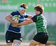 21 September 2012; Tom Daly, Leinster, is tackled by Conor Fitzgibbon, Connacht. Under 20 Interprovincial, Connacht v Leinster, Sportsground, Galway. Picture credit: Stephen McCarthy / SPORTSFILE