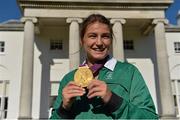 21 September 2012; Team Ireland's Katie Taylor at a reception for the London 2012 Irish Olympic team at Aras an Uachtarain, Phoenix Park, Dublin. Picture credit: Brian Lawless / SPORTSFILE