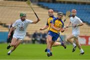 15 September 2012; Niall Kilroy, Roscommon, in action against Kevin Whelan, Kildare. Bord Gáis Energy GAA Hurling Under 21 All-Ireland 'B' Championship Final, Kildare v Roscommon, Semple Stadium, Thurles, Co. Tipperary. Picture credit: Diarmuid Greene / SPORTSFILE