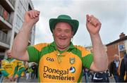 23 September 2012; Rory Cleary, from Letterkenny, Co. Donegal, celebrates his sides victory after the game. Supporters at GAA Football All-Ireland Championship Finals, Croke Park, Dublin. Picture credit: Barry Cregg / SPORTSFILE