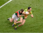 23 September 2012; Rory Kavanagh, Donegal, in action against Alan Dillon, Mayo. GAA Football All-Ireland Senior Championship Final, Donegal v Mayo, Croke Park, Dublin. Picture credit: Daire Brennan / SPORTSFILE