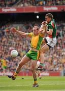 23 September 2012; Neil Gallagher, Donegal, in action against Barry Moran, Mayo. GAA Football All-Ireland Senior Championship Final, Donegal v Mayo, Croke Park, Dublin. Picture credit: Brendan Moran / SPORTSFILE