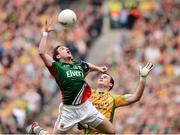 23 September 2012; Michael Conroy, Mayo, in action against Neil McGee, Donegal. GAA Football All-Ireland Senior Championship Final, Donegal v Mayo, Croke Park, Dublin. Picture credit: David Maher / SPORTSFILE