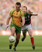 23 September 2012; Michael Murphy, Donegal, in action against Donal Vaughan, Mayo. GAA Football All-Ireland Senior Championship Final, Donegal v Mayo, Croke Park, Dublin. Picture credit: David Maher / SPORTSFILE