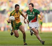 23 September 2012; Rory Kavanagh, Donegal, in action against Alan Dillon, Mayo. GAA Football All-Ireland Senior Championship Final, Donegal v Mayo, Croke Park, Dublin. Picture credit: David Maher / SPORTSFILE