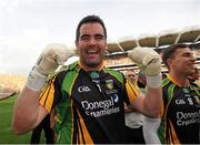 23 September 2012; Paul Durcan, Donegal, celebrates after the game. GAA Football All-Ireland Senior Championship Final, Donegal v Mayo, Croke Park, Dublin. Picture credit: Oliver McVeigh / SPORTSFILE