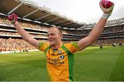 23 September 2012; Colm McFadden, Donegal, celebrates after the final whistle. GAA Football All-Ireland Senior Championship Final, Donegal v Mayo, Croke Park, Dublin. Picture credit: Oliver McVeigh / SPORTSFILE
