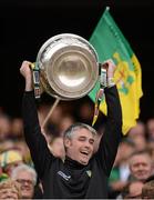 23 September 2012; Dr Charlie McManus, Donegal team doctor, lifts the Sam Maguire Cup. GAA Football All-Ireland Senior Championship Final, Donegal v Mayo, Croke Park, Dublin. Picture credit: Stephen McCarthy / SPORTSFILE