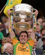 23 September 2012; Martin O'Reilly, Donegal, lifts the Sam Maguire Cup. GAA Football All-Ireland Senior Championship Final, Donegal v Mayo, Croke Park, Dublin. Picture credit: Stephen McCarthy / SPORTSFILE