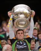 23 September 2012; Michael Boyle, Donegal, lifts the Sam Maguire Cup. GAA Football All-Ireland Senior Championship Final, Donegal v Mayo, Croke Park, Dublin. Picture credit: Stephen McCarthy / SPORTSFILE