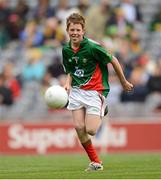 23 September 2012; Eoin Crilly, Saint & Scholars Integrated P.S., Armagh, Co. Armagh, representing Mayo, during the INTO/RESPECT Exhibition GoGames at the GAA Football All-Ireland Senior Championship Final between Donegal and Mayo. Croke Park, Dublin. Photo by Sportsfile