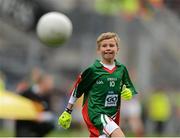 23 September 2012; Rory Gavan, Annahorish P.S., Toome, Co. Derry, representing Mayo, during the INTO/RESPECT Exhibition GoGames at the GAA Football All-Ireland Senior Championship Final between Donegal and Mayo. Croke Park, Dublin. Photo by Sportsfile