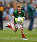 23 September 2012; Rory Gavan, Annahorish P.S., Toome, Co. Derry, representing Mayo, during the INTO/RESPECT Exhibition GoGames at the GAA Football All-Ireland Senior Championship Final between Donegal and Mayo. Croke Park, Dublin. Photo by Sportsfile