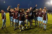 22 September 2012; Drogheda United players celebrate at the end of the game. 2012 EA SPORTS Cup Final, Shamrock Rovers v Drogheda United, Tallaght Stadium, Tallaght, Co. Dublin. Picture credit: David Maher / SPORTSFILE
