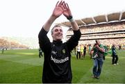 23 September 2012; Donegal manager Jim McGuinness celebrates after the game. GAA Football All-Ireland Senior Championship Final, Donegal v Mayo, Croke Park, Dublin. Picture credit: David Maher / SPORTSFILE